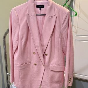 Talbots Light Pink Double-Breasted Blazer